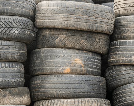 Used tires being sold