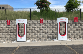 Tesla charging stations