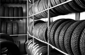 tires in a tire shop